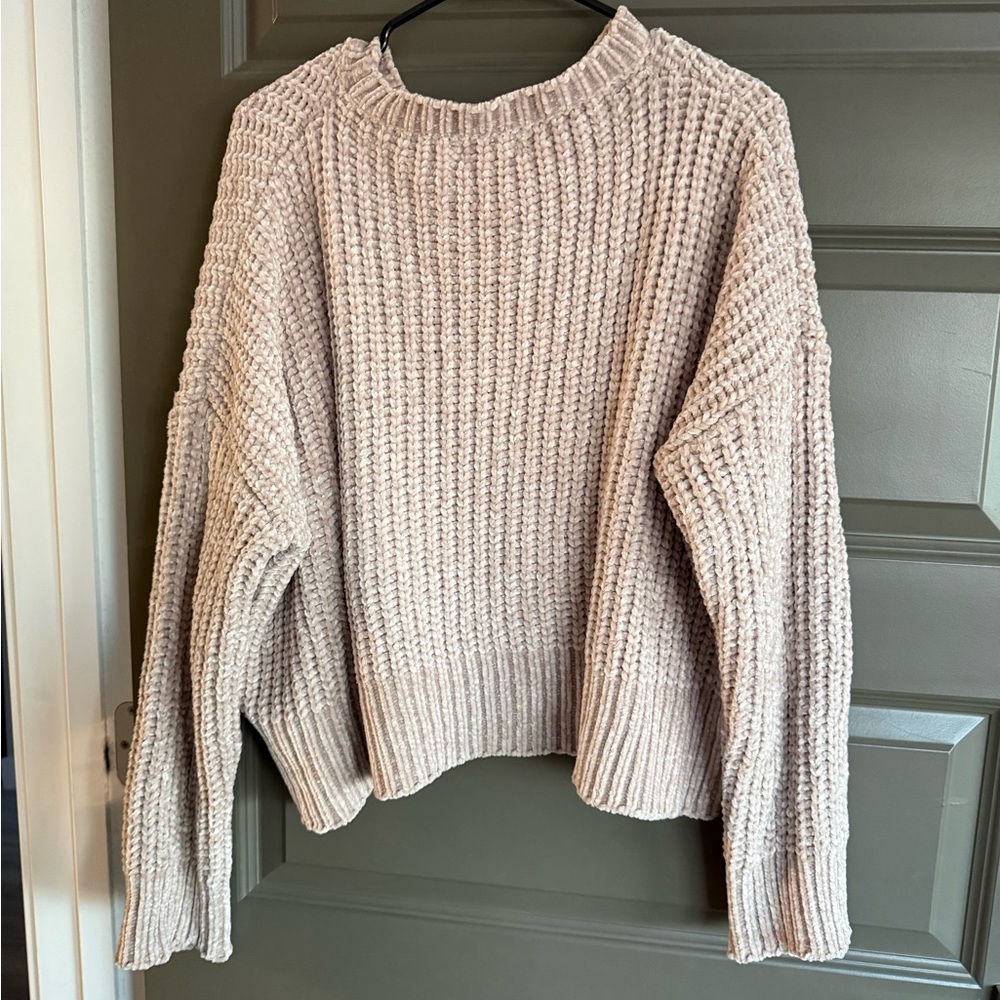 Vici Textured Cream Knit Sweater - Picture 2 of 4